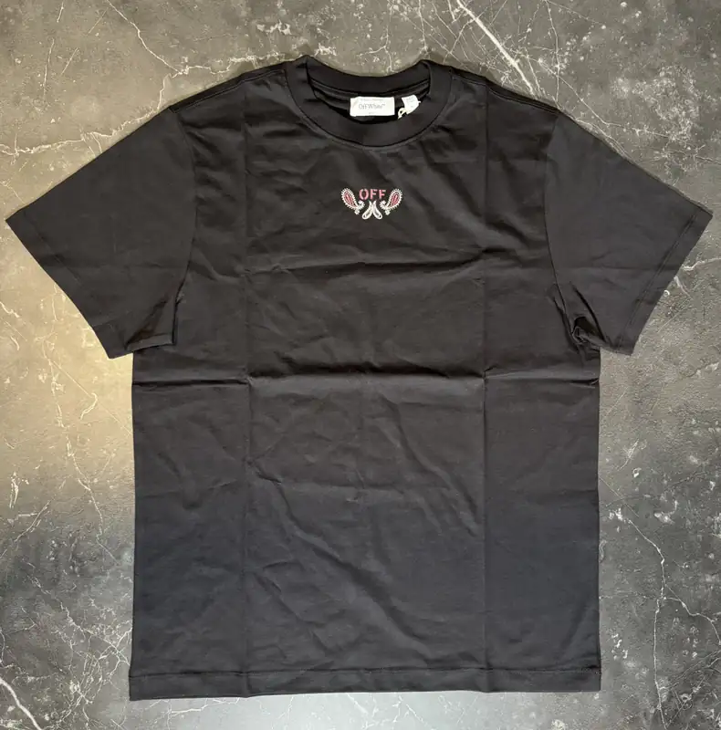 Off-White Bandana Arrow Black Tee - 1